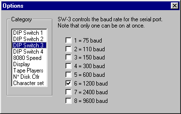 screenshot of DIP switch 3 configuration dialog