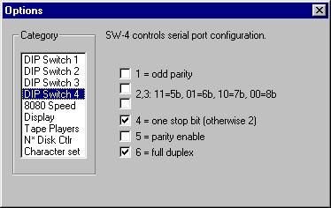 screenshot of DIP switch 4 configuration dialog