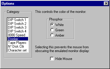 screenshot of display configuration dialog