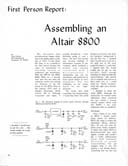 Byte Magazine, December 1975 page 78, Altair 8800