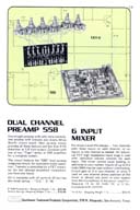 Dual Channel Preamp 558 / 6 Input Mixer