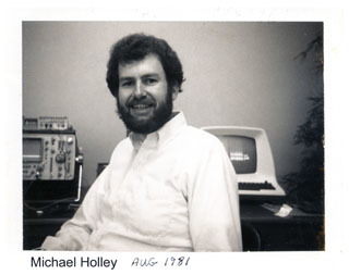 Michael Holley at Data I/O in 1981
