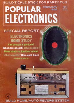 Popular Electronics February 1966 Cover