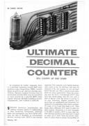 Popular Electronics February 1971 Page 45, Nixie Decimal Counter