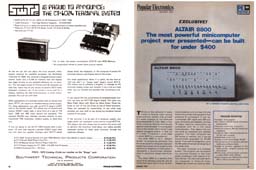 Popular Electronics, Jan 1975, SWTPC CT-1024 and Altair 8800