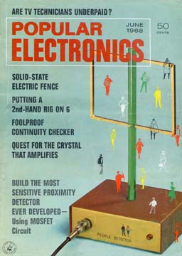 Popular Electronics, June 1968, The Amazing People Detector