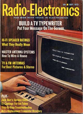Radio Electronics Sept 1973, TV Typewriter