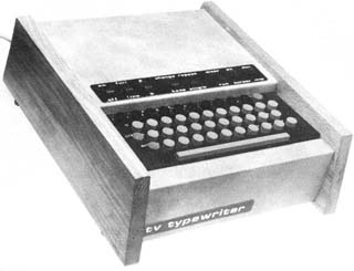 TV Typewriter Prototype